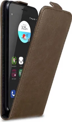 Image de Cadorabo Housse pour ZTE Blade V7 Housse de protection en marron Flip Etui Housse de téléphone portable Case Cover