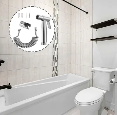 Edelstahl Bidet Set mit Handbrause