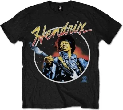 Produktbild von Jimi Hendrix Script Circle Black XL T-Shirt