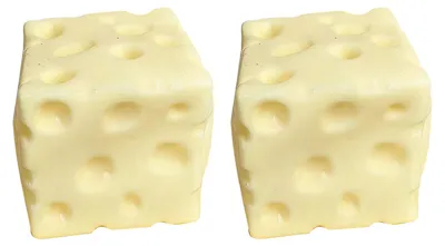 Produktbild von 1/2/3 Stück Käse-Quetschspielzeug mit Mehlfüllung, Stressabbau, Käsewürfel, Fidget-Spielzeug, Entspannungshilfe, weicher Stressball, simulierter Käse, sensorisches Spielzeug