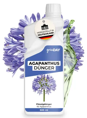 Produktbild von GrünDay Agapanthus-Dünger 500 ml – Flüssiger mineralischer NPK Dünger mit Spurennährstoffen für Schmucklilien