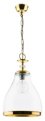 Zdjęcie produktu dla Lampa wisząca ISLA mosiądz 1xE27x40W metal wym:80x29x29cm IP20 Jupiter