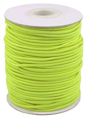 50m extra starke Gummikordel Gummischnur 2mm neongelb