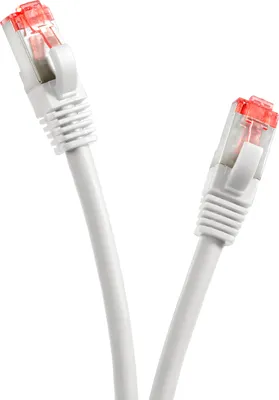 Produktbild von TPFNet 30m Cat.6 Patchkabel / Netzwerkkabel S/FTP 1000Mbit, weiß