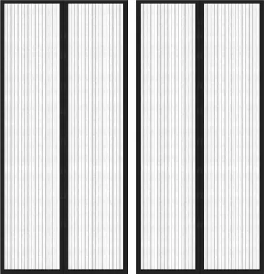 Obrázek produktu pro Závěs do dveří proti hmyzu magnetický černý 210 x 90 cm