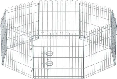 Produktbild von Famanu Faltbare Tierumzäunung für Innen und Außen - Ideal für Hunde, Kaninchen und Kleintiere