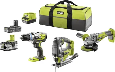 Produktbild von Ryobi R18CK3BL-242S 18V ONE+ Brushless Kombo-Kit 3-tlg. inkl. Akku und Ladegerät
