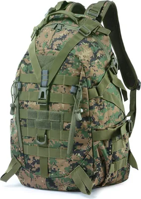 Produktbild von (Tarnung grün) 25L Militärischer Taktischer Rucksack, Leichter Wanderrucksack, Camping-Outdoor-Rucksack
