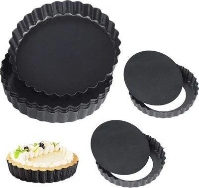 Obrázok produktu pre Sada 6 kusov formičiek na pečenie Famanu Runde s odnímateľným dnom – priemer 11 cm