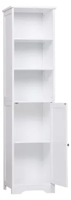 Productafbeelding van Badkamerkast, badkamermeubel, commode, kast met verstelbare planken, hoogte 160 cm