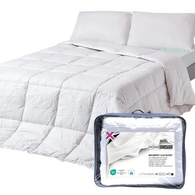 Obrázek produktu pro Zimní přikrývka HOMESCAPES - hedvábná směs, třída hřejivosti 4-5, 230 x 220 cm