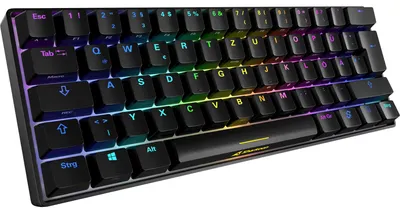 Produktbild von Sharkoon SKILLER SGK50 S4, Kabelgebunden, USB, Mechanischer Switch, QWERTZ, LED, Schwarz