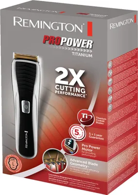 Produktbild von Remington HC7130 Pro Power Titanium, Schwarz, Grau, Rechteck, 1 mm, 4,2 cm, 60 min, Integrierte Batterie