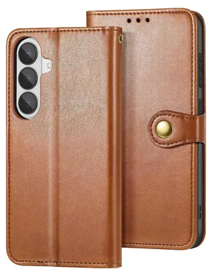 Obrázok produktu pre Avizar, puzdro na peňaženku pre Galaxy S26 s magnetickým uzáverom a pútkom, hnedé