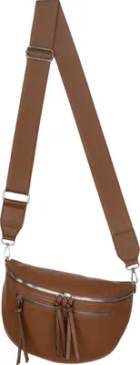 Produktbild von Bauchtasche (KKL-217) Umhängetasche Crossbody-Bag Hüfttasche Kunstleder Italy-Design BROWN