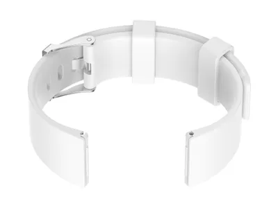 Produktbild von Gummigürtel für die U15 -Uhr - Weiß/Silber - 22 mm
