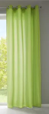 Produktbild von 1er Set Vorhänge Schal Ösen »Berlin« HxB 225x140 cm Apfelgrün Blickdicht Microsatin Lichtdurchlässig Uni Matt, 20405N