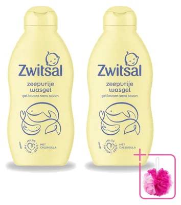 Produktbild von 2 x Zwitsal Baby Waschgel – Zeepfrei – 200 ml - Sparpackung - 2 Stücke