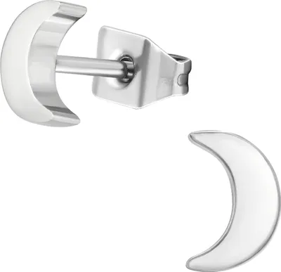 Produktbild von Titan Ohrstecker mit Mond