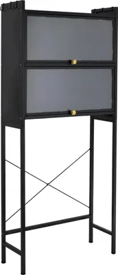 Zdjęcie produktu dla Półka nad pralkę - Półka łazienkowa - 3 poziomy - Wolnostojąca - 70×25×167 cm - Udźwig 50 kg, 15 kg na poziom - Stal węglowa - Jasnozielony