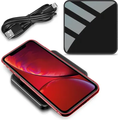 Produktbild von Wireless Qi Charger für Apple iPhone SE 2022 2020 Induktiv 15W Schnell Ladegerät