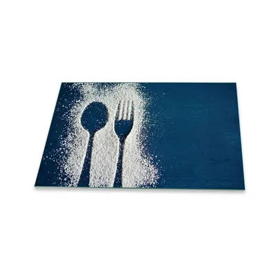 Immagine prodotto di Piastra di copertura del piano cottura in ceramica 1 pezzo 80x52 Spezie Bianco Copertura dell'alzatina in vetro