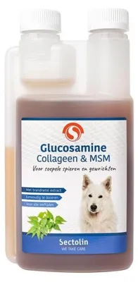 Productafbeelding van Sectolin Glucosamine, Collageen & MSM Hond 500ML