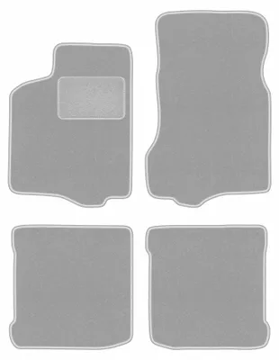 Immagine prodotto di Tappetini in moquette per Seat Ibiza II 1993-2001 (hatchback) – set 4 pezzi, grigi, su misura – Wielganizator OSLO