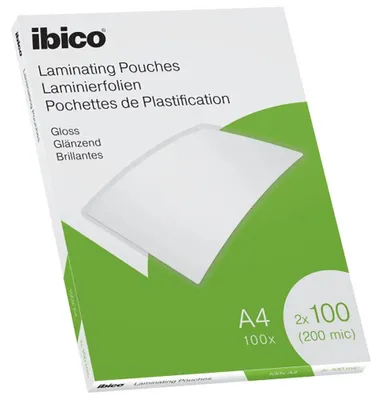Produktbild von Laminierfolie für A4 100 Micron glänzend VE=100 Stück glasklar