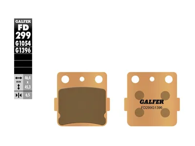 Obrázok produktu pre Brzdové doštičky Galfer - Spekaný kov