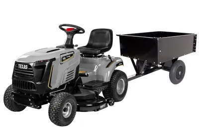 Produktbild von TEXAS TTS108H Aufsitzrasenmäher Set mit Anhänger, 108 cm, Hydrostat, Mulchfunktion