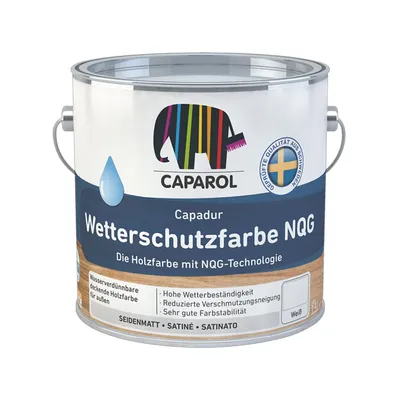 Produktbild von Caparol CX CDUR Wetterschutzfarbe NQG Holzschutzfarbe Weiß  2,4 L