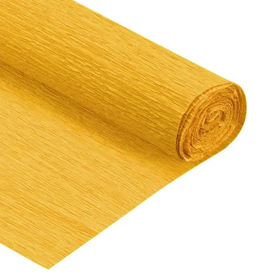 Crepepapier-Rollen, gelb, 50 cm breit, 2,3 m lang, 3 Stück