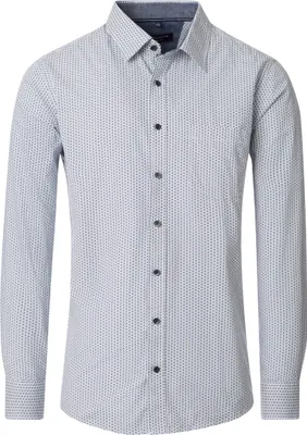 Produktbild von CASAMODA Herren Freizeithemd Langarm Kent Casual Grün gemustert L