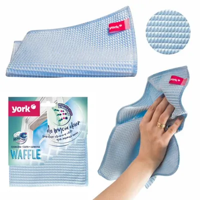 Obrázok produktu pre Utierka z mikrovlákna na čistenie okien 1 kus - YORK Waffle
