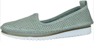 Produktbild von Andrea Conti Damen Slipper Leder klassisch mit luftigen Perforierungen 0021714, Größe:40 EU, Farbe:Grün
