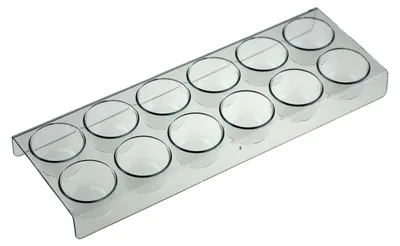 Immagine prodotto di Bosch Siemens 00654282 (=00654245,00656256) Portauova da 12 pezzi 28x9,8x2,4 cm per, tra l'altro, frigorifero KGE.