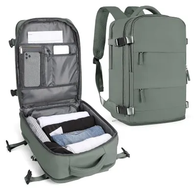 Produktbild von Reiserucksack Handgepäck Rucksack - Wasserdicht - 14 Zoll Laptopfach - 42 x 31 x 17 cm - Für Damen und Herren
