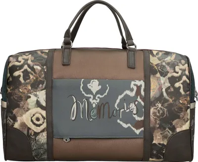 A studio shot of a duffel bag.