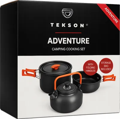 Zdjęcie produktu dla Zestaw Garnków Campingowych ADVENTURE TEKSON