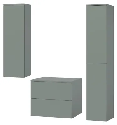 Produktbild von Badezimmerset 3-Teilig: Unterschrank + 2 Hochschränke Color Aloe (2S 60 + 1D 100 + 2D160)