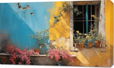 Produktbild von Bild 100x60cm Sonnenstraße