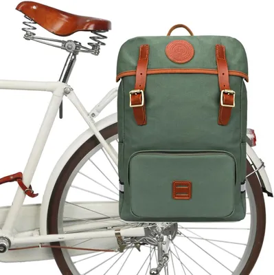Imagen del producto de Mochila para bicicleta, impermeable, de lona, con capacidad de 20 litros, ideal para llevar un portátil y para actividades al aire libre