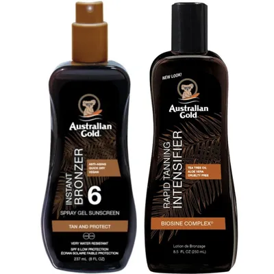 Produktbild von Australian Gold SPF6 Sprühgel + Schnellbräunung