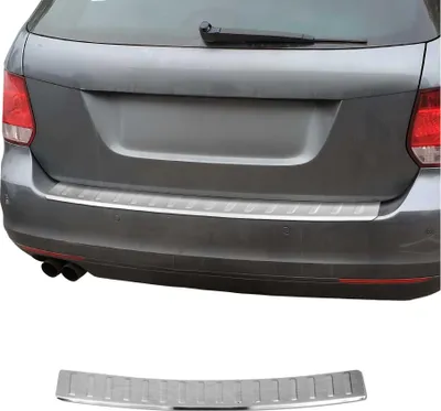 Zdjęcie produktu dla Ochrona progu bagażnika i zderzaka do VW Golf 7 Variant 2013-2020, stal nierdzewna szczotkowana