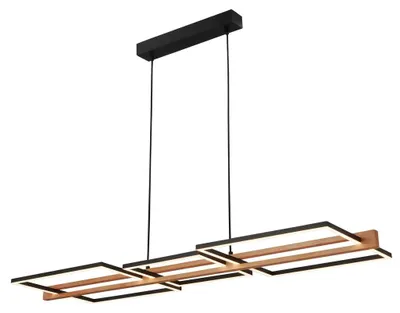Produktbild von LED Pendelleuchte Hängelampe Esszimmer Küche Warmweiß Holz