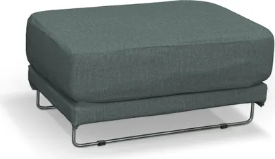 Produktbild von Dekoria Bezug für Tylösand Hocker, grau- blau, Bezug für Tylösand Hocker
