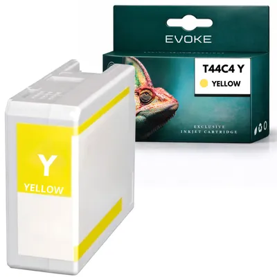 Image de Cartouches compatibles Evoke pour l'imprimante Epson T44C4 SJIC36PY, couleur jaune, 80 ml, compatibles avec les modèles CW-C6000Ae, C6000Pe, C6010A, C6010P et C6500Ae