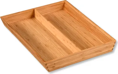Produktbild von KESPER Besteckkasten Bambus , 5808613, 2 Fächer, Maße: 35 x 43 x 5 cm, nachhaltiger Besteckeinsatz für Küche