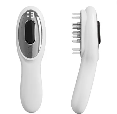Immagine prodotto di INF Spazzola Massaggiante Elettrica per Cuoio Capelluto - Anti Caduta Capelli Bianco